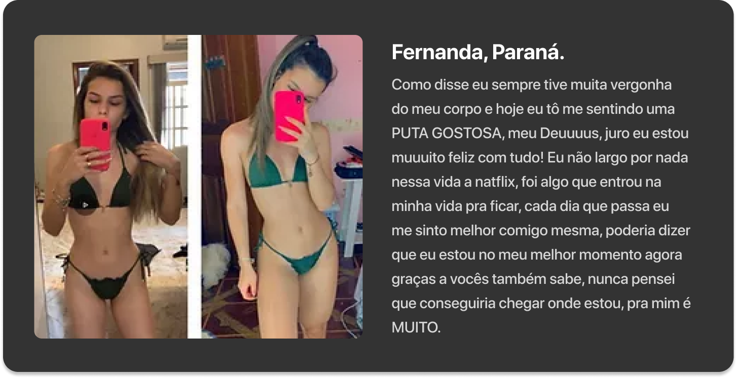 Depoimento e resultado de Fernanda